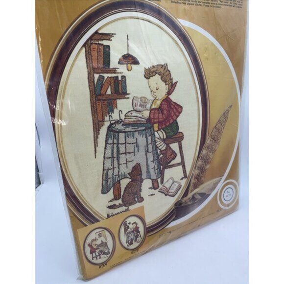 Hummel Book Lore 0770 Needlecraft Stitchery Kit National Paragon Corp Vintage - Picture 5 of 10